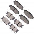 Automotive Replacement Brake Pads Front Rear Fit For Pontiac Vibe 2009-2010 For Toyota Matrix 2009-2013 Rav4 2011-2015