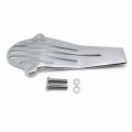 Httmt Mt266- Chrome Iron Plate Drive Shaft Cover Compatible With V-star 650 1100 Classic Custom 120mm