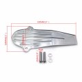 Httmt Mt266- Chrome Iron Plate Drive Shaft Cover Compatible With V-star 650 1100 Classic Custom 120mm