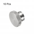 Uxcell Knurled Thumb Nuts 10pcs M5 X D16mm H10mm 304 Stainless Steel Nut With Collar High Head Blind Hole For 3d Printer Parts