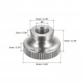 Uxcell Knurled Thumb Nuts 10pcs M5 X D16mm H10mm 304 Stainless Steel Nut With Collar High Head Blind Hole For 3d Printer Parts