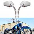 Chrome Motorcycle Sportster Mirrors Rear View For Road King Street Electra Glide Dyna Softail 1982-2018 2019 2020 2021 