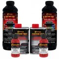 Custom Coat Hot Rod Red 2 Quart 1 Gallon Urethane Spray-on Truck Bed Liner Kit Easy Mixing Just Shake Shoot Durable Textured 