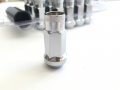 Customadeonly 20 Pieces 1 89 48mm Open End Extended Wheel Lug Nuts Chrome Thread Size 2 X20 Hex 17 Conical Seat Compatible For