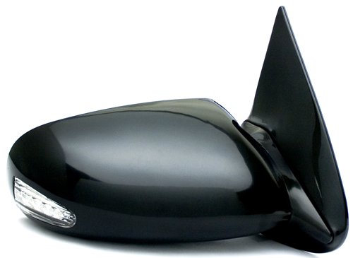 IPCW CML-S10 Black M3 Style Manual Side Mirror with LED Turn Signal Pair
