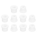 12pcs Rubber Grommets 12mm Drill Hole 8mm Id Top Hat Grommet White Silicone Plug Gasket For Wiring Automotive 