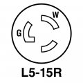 Pass Seymour 4710ccv3 Single Receptacle Two Pole Three Wire 15-amp 125-volt