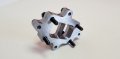 Adapts 6 7 Cummins Holset T4i Manifold To T3 Divided Turbo 24v Vgt He351ve Alloy Steel Billet Flange Kit Undivided Port 1 In 