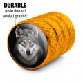 Grey Wolf Head Valve Stem Caps For Tire Rim Wheel Aluminum Yellow