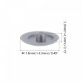 Uxcell Screw Cap Covers 80pcs 11 8x3 3mm Plastic Decoration Cover For Phillips Cam Fitting Nut Self-tapping Dark Gray