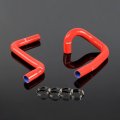 Silicone Radiator Coolant Hose Kit W Clamps For Chevy Corvette 5 7l Lt1 V8 1991-1996 Red 2 Pcs 