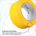 3m Vinyl Duct Tape 3903 2 In X 50 Yd 7 3 Mil Individually Wrapped Conveniently Packaged Yellow