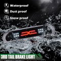 G-plus Led Third Brake Light Compatible With 02-09 Dodge Ram 3rd Bar Cargo Type X Smokya Lensa Black Housinga Ambera Reflector