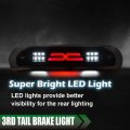 Led Third Brake Light For 02-09 Dodge Ram 3rd Bar Cargo Type X Smokya Lensa Black Housinga Ambera Reflector