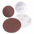 Uxcell 100pcs 2 Inch Hook And Loop Sanding Disc 80 Grits Flocking Sandpaper For Random Orbit Sander Brown