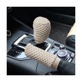 2 Pack Car Gear Shift Knob Cover Handbrake Automotive Anti-slip Breathable Comfortable Protector Vehicle Interior Accessories 