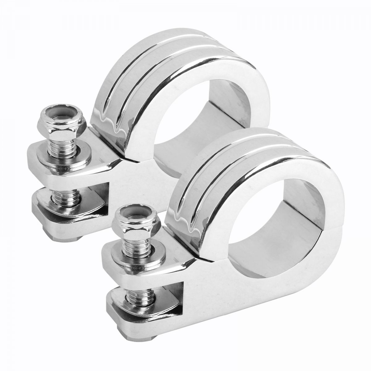 Hoypeyfiy Universal 1 25 Highway Bar Foot Pegs Mount 4 32mm Crash Footpeg Bracket For Harley Honda Suzuki Kawasaki And Yamaha