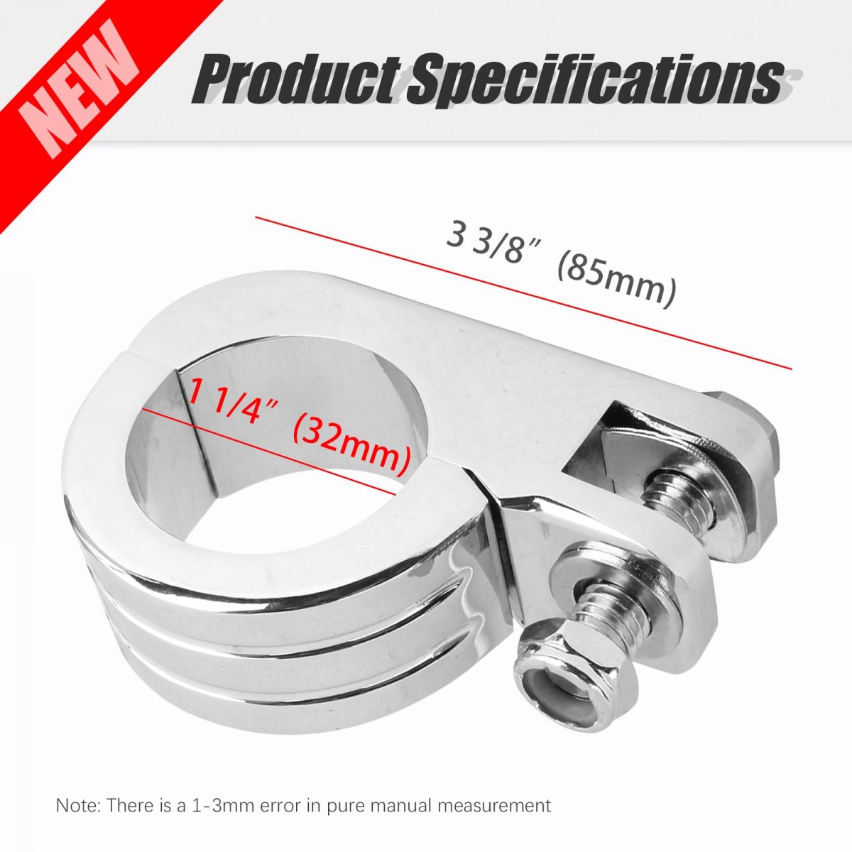 Hoypeyfiy Universal 1 25 Highway Bar Foot Pegs Mount 4 32mm Crash Footpeg Bracket For Harley Honda Suzuki Kawasaki And Yamaha