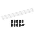 5pcs Clear Rigid Acrylic Pipe 10mm 39 Id X 12mm 0 47 Od 12 Round Polycarbonate Tube Plastic Tubing With Rubber Caps For 