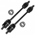 Caltric 2 Front Left And Right Cv Joint Axle With Bearing Compatible Polaris
