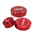Crazy Sport Front Rear Brake Clutch Fluid Reservoir Cover Cap For Cb1000r Cb1000 2010-2015 Motorcycle Accessories Cnc With Logo 