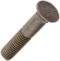 Grade 5 Plain Plow Bolts 3 8-16 X 2 In Alloy Steel Flat Head Pack Of 10