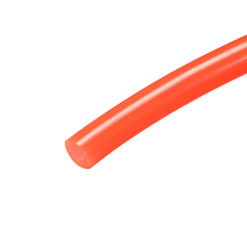 Pneumatic Air Hose Tubing Compressor Tube 4mm 5 32 Id X 6mm 1 4 Od 10m 8ft Pipe Bright Orange With 2 Type Connect Fittings