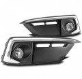 Bumper Driving Fog Lights Lamps Chrome For 2019-2020 Honda Civic Coupe Sedan 