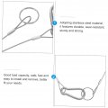 Gleavi 12 Pcs Lanyard Cable Tether Safety Wire Loop Lock Marine Hardwares Retractable Rabbit Stainless Steel Outdoor Speakers