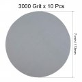Uxcell 7 Inch 3000 Grits Gray Dry Sanding Discs Flocking Sandpaper 10 Pcs