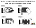 Apa Replacement Mirror Glass Non-heated W O Backing Plate For 2005-2009 Lacrosse Allure Passenger Right Side 19179073 Gm1323143