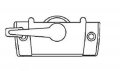 Stb Cam Lock With Lugs Large Keeper Not Included White 7 16 Backset 2-1 Screw Holes 