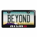 Ipick Image For Nissan Nismo Black Real 3k Carbon Fiber Finish Abs Plastic License Plate Frame