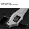 Kimiss Adjustable Offset Pipe Wrench Heavy Duty Aluminum Plumbing With Cr Mo Floating Hook Jaw I Beam Handle For Fitters 14in