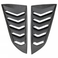 Hecasa Side Window Louvers For 2014-2019 C7 Corvette Stingray Grand Sport Z06 Z51 Zr1 Classic Style Black Sun Shade Cover