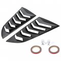 Hecasa Side Window Louvers Compatible With 2014-2019 C7 Corvette Stingray Grand Sport Z06 Z51 Zr1 Classic Style Black Sun Shade