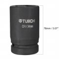 Uxcell 1-inch Drive By 34mm Deep Impact Socket 6-point Cr-v Metric