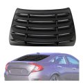 Hecasa Rear Window Louver For 2016-2021 10th Gen Honda Civic Sedan Windshield Sun Shade Blinds Abs Plastic Black 
