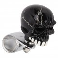 Qiilu Steering Wheel Suicide Spinner Knob Skull Shape Universal Power Handle For Cars Trucks Tractors Boats Black