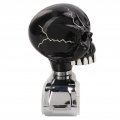 Qiilu Steering Wheel Suicide Spinner Knob Skull Shape Universal Power Handle For Cars Trucks Tractors Boats Black