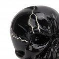 Qiilu Steering Wheel Suicide Spinner Knob Skull Shape Universal Power Handle For Cars Trucks Tractors Boats Black