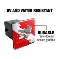 Personalized Custom 1 Line Shark Diving Flag Tow Trailer Hitch Cover Plug Insert