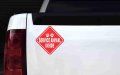 Stickertalk Service Animal Inside Vinyl Sticker 7 Inches By 