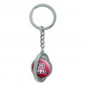 Graphics More University Of Arizona Wildcats Keychain Spinning Round Chrome Plated Metal