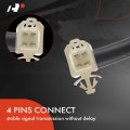 A-premium Rear Windshield Wiper Motor Compatible With Pilot 2003-2008 3 5l Sport Utility 4-pin Replace 76700s9va01