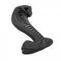 Two-tone Black Mustang Cobra Snake Fender Emblems Left Right Pair