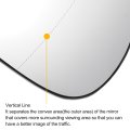 Car Rearview Right Passenger Side Mirror Glass Replacement W Backing Plate Aspherical Non-heated White For Opel Corsa C