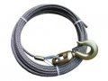 Ba Products 4-38ps75s Winch Cable 8 X 75 Fiber Core With 3 Ton Swivel Hook For Wrecker Tow Truck Rollback Crane 