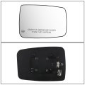 542 Factory Style Passenger Right Side Mirror Glass Lens Power Adjust Heated Compatible With Dodge Ram 1500 2500 09-22 Silver