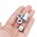 Uxcell 5pcs Aluminum Spacer 1 4 Bore X 2 Od 3 8 Length Screw Standoff Bushing Plain Finish Round Metal For Id Screws Bolts And